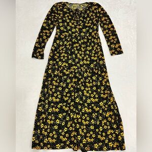 Yellow floral dress